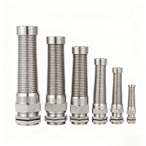 PG/M Thread Stainless Steel Cable Gland IP68 Spiral Type
