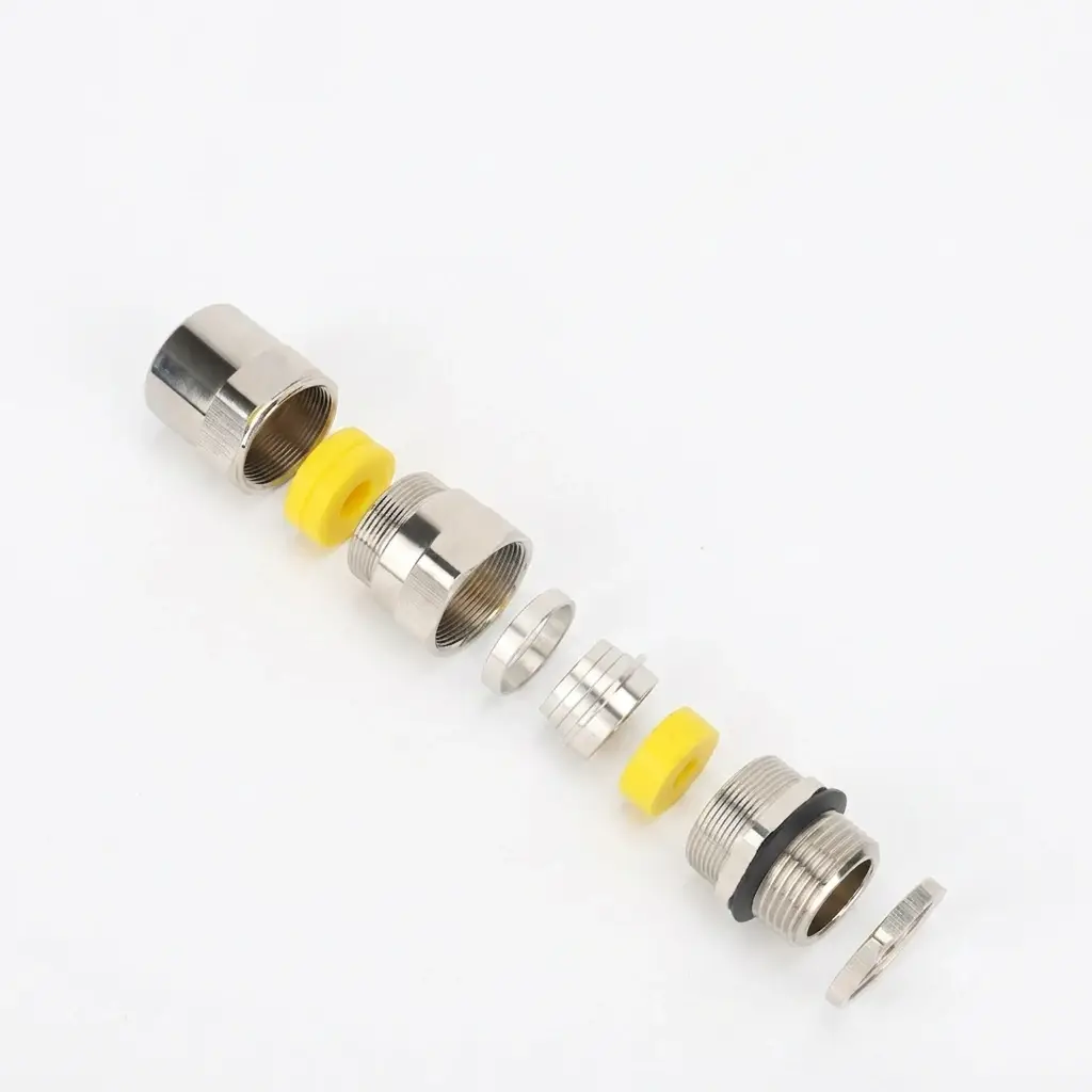 Nickel-Plated Brass Double Compression Explosion-Proof Armored Cable Gland (BDM-VII/D Series) - Image 4