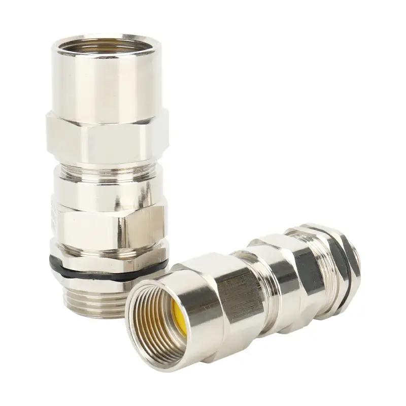 Nickel-Plated Brass Double Compression Explosion-Proof Armored Cable Gland (BDM-VII/D Series) - Image 3